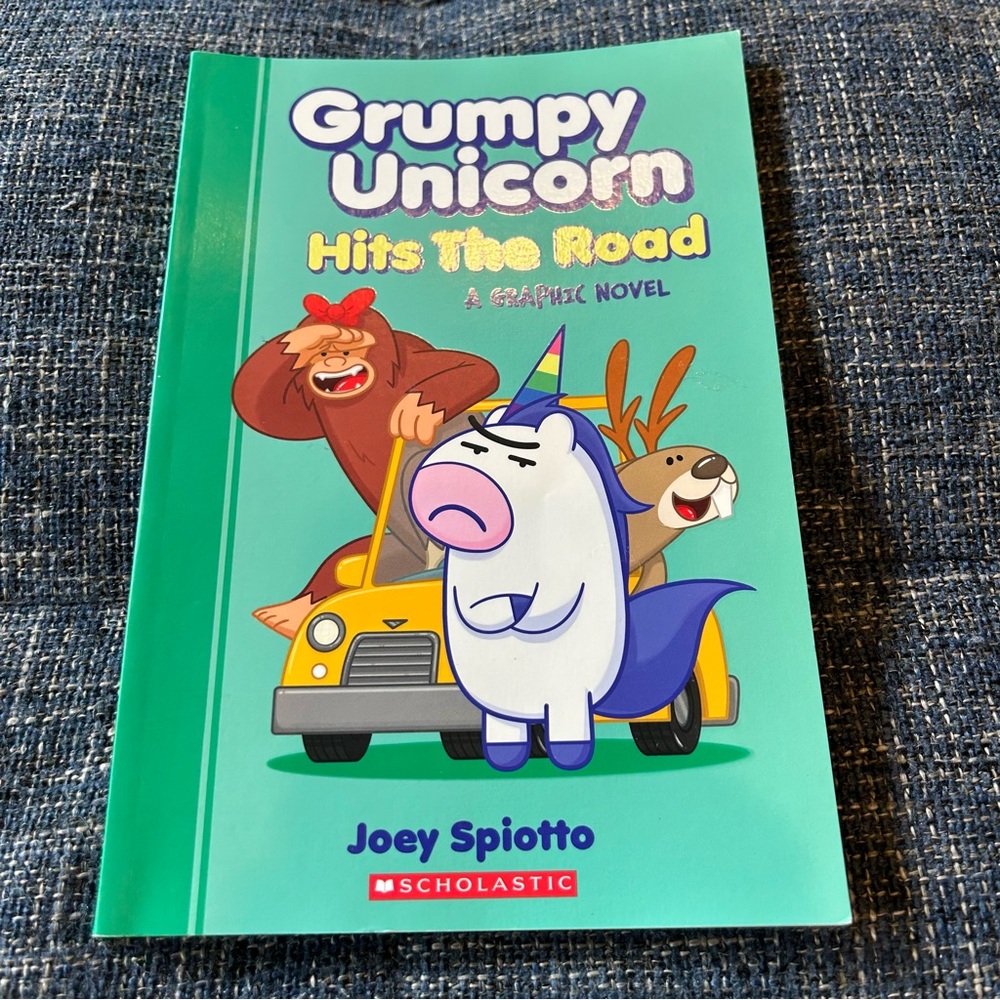 Joey Spiotto Grumpy Unicorn Hits the Road: A Graphic Novel Paperback Book